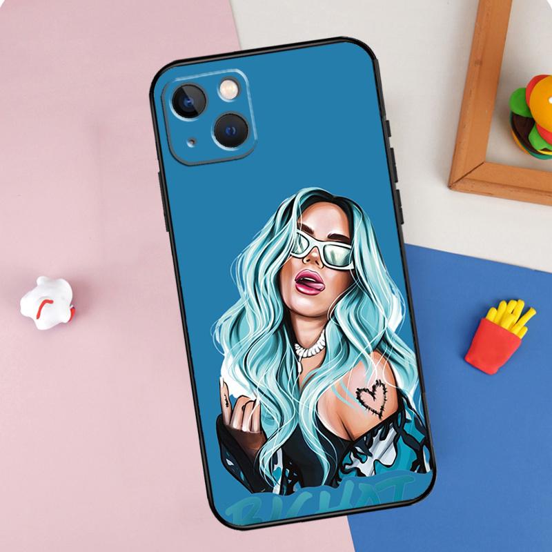 Singer Karol G Phone Case For iPhone 16 Pro Max 11 12 13 14 15 Pro Max Mini XR 16e 15 16 Plus Cover Shell