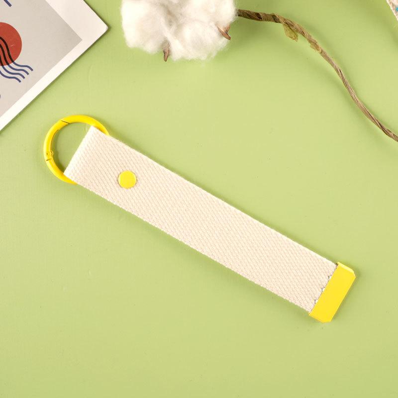 Webbing Strap Colorful Ribbon Rope Keychain Simple Durable Keychain Lanyard Versatile Ins Diy Canva Strap Unisex