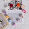 7pcs 6CM Silk Rose Heads Vintage Artificial Flowers Wedding DIY Wreath Garland Accessories DIY Gifts Box Scrapbooks Decor