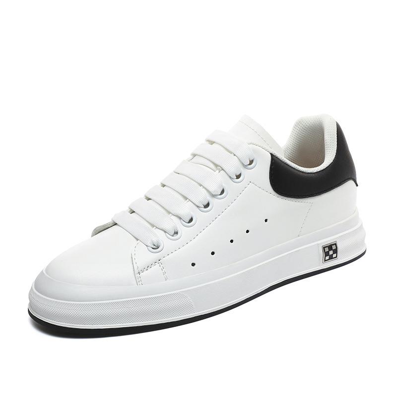 Large size invisible heightening shoes 6CM trendy shoes inner heightening men's shoes white shoes running sports shoes casual board shoes