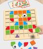 Mosaic 3D Wooden Puzzle Game for Children's Early Education and Intelligence Building
