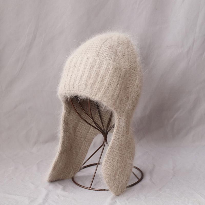 Soft Plush Ear Protections Faux Furs Cold Weather Cap Windproof Earmuffs Unisex Design Winter Earflap Hat Soft Knit Cap