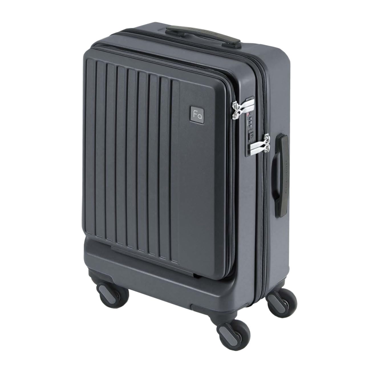 

Запатентована сумка для перенесення LIEVE повністю [Frequenter] 4-колісна валіза, легка, тиха, шини, рейси, ручна поклажа, відкрита, 3 кг, 32 л, 1-254 (Д.Грей) темно-сірий