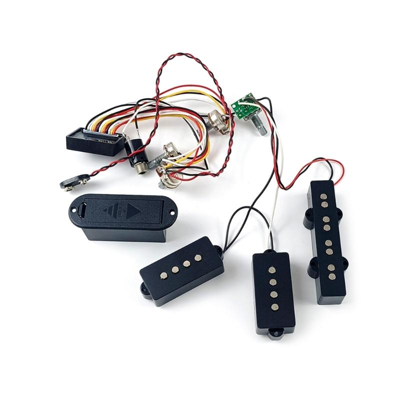 Electric Guitar Amplification Circuit with 3 Band Equalizer EQ Preamp Circuit