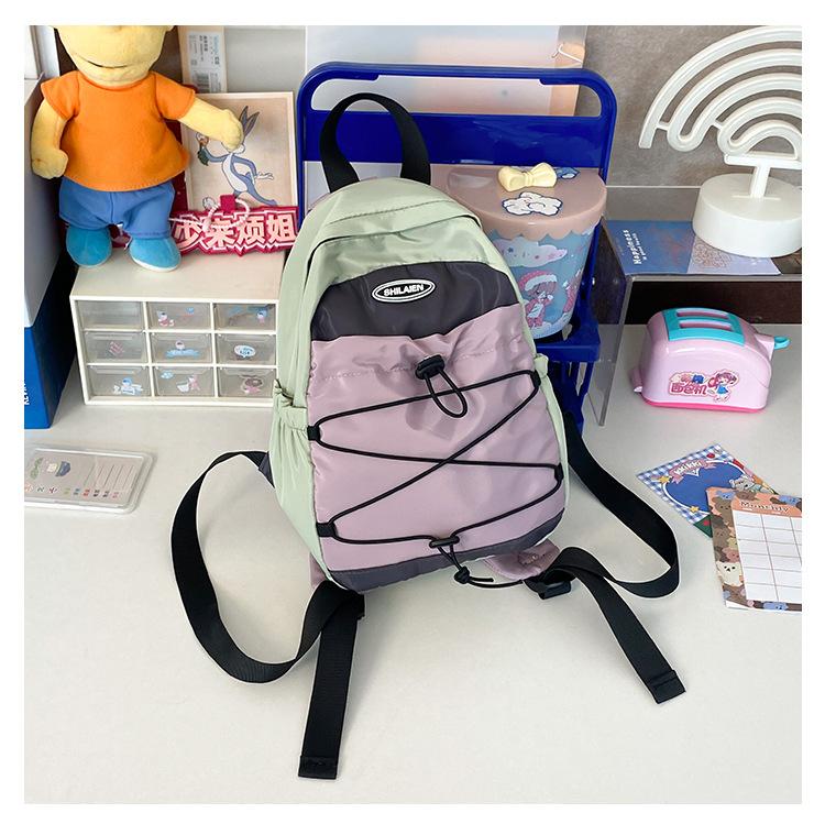 Schoolbag Japanese Mini Outdoor Mountaineering Small Backpack Women's Tide Cool Sports Adult Camping Hiking Lightweight Rope Backpack