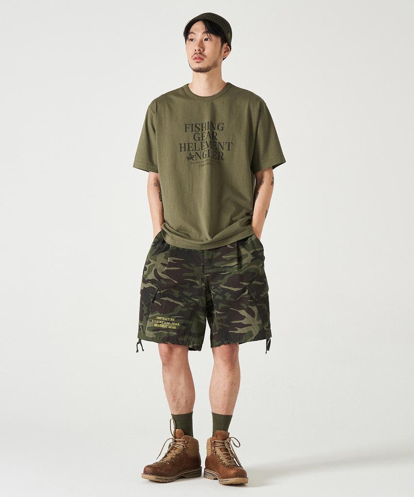 HELEMENT Angler Graphic Short Sleeve T-Shirt (Khaki)