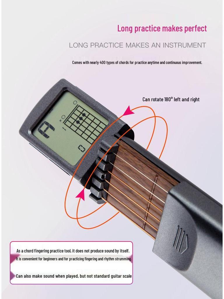 Nástroj pro sólo cvičení akordů na ukulele: Přenosná kapesní kytara pro začátečníky