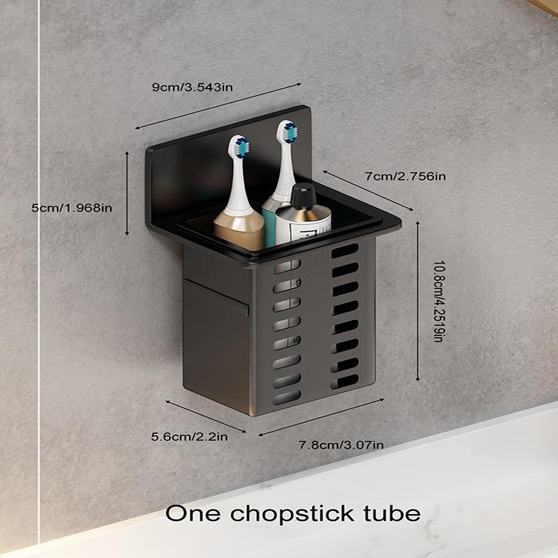 1 Functional Toothpaste Bathroom Toothbrush Stand Wall-mounted Toothbrush Storage Rack Bathroom Storage Rack