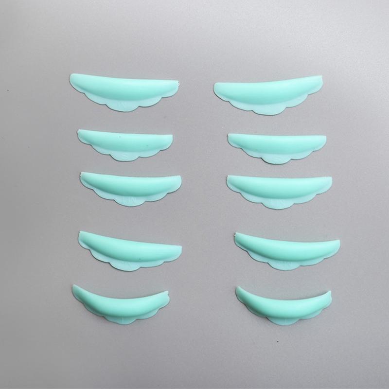5 Pairs Silicone Eyelash Perm Pad Colorful Recycling Lashes Rods Applicator Tool