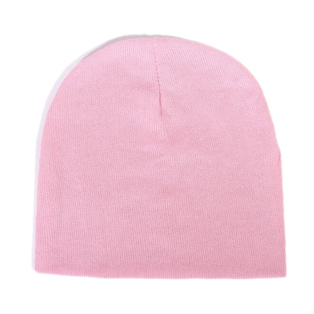 

Hat With No Brim Soft Polyester Material For Autumn Warmth And Everyday Wear Light Pink