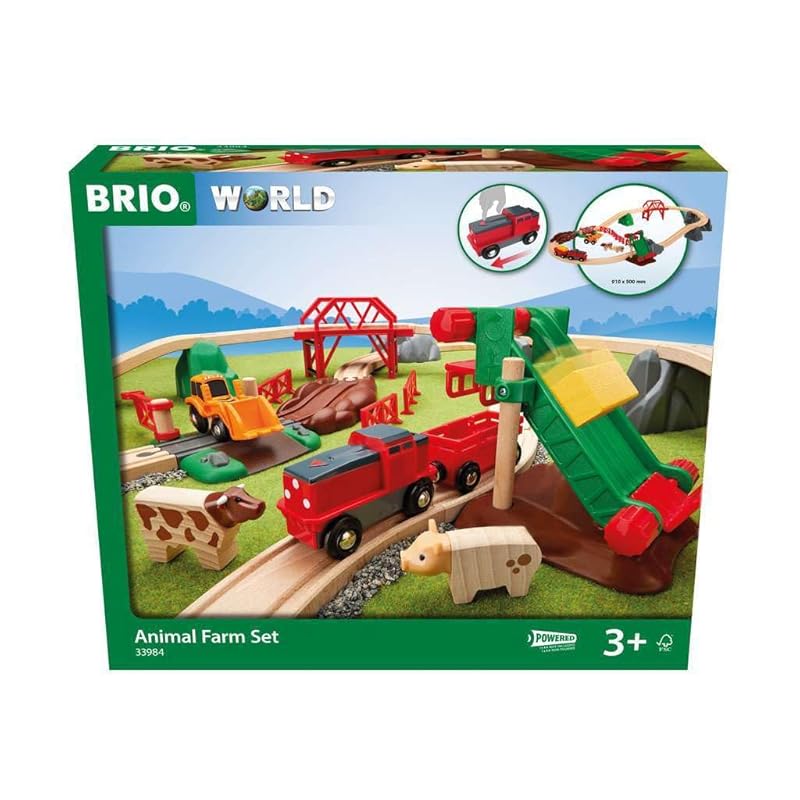 

Набор ферма животных BRIO WORLD [Деревянные игрушки-рельсы] 33984