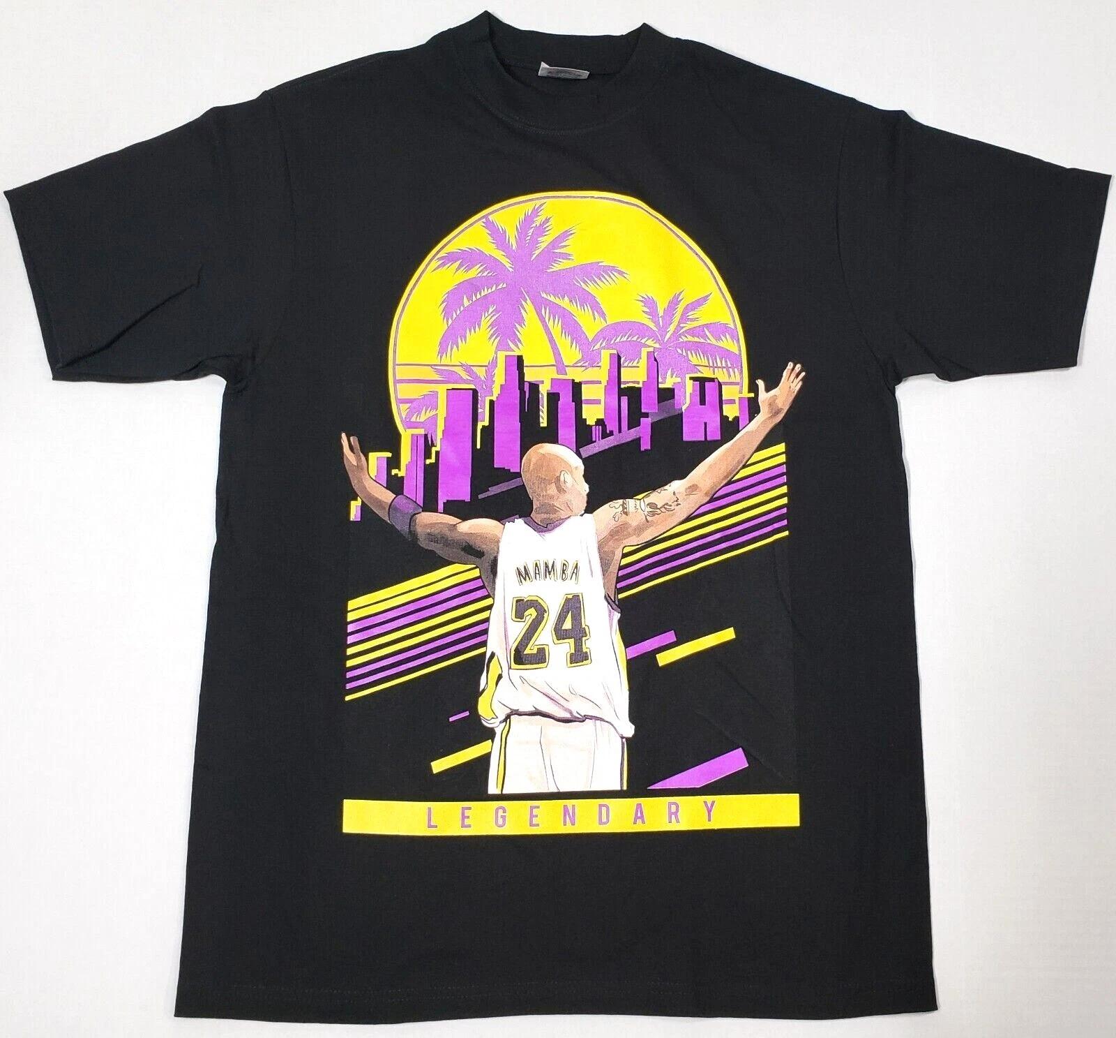 Los Angeles T-shirt LA Legend Kobe Black Mamba Men s Tee Black New S