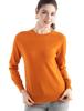 Round Neck Long Sleeve Cashmere Pullover - 2025 Women's Solid Color Knit Base Layer Sweater
