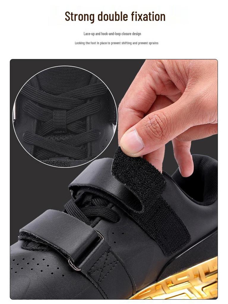 Herren Professionelle Silber Gewichtheberschuhe – Atmungsaktives Indoor-Fitnessstudio Kniebeugen-Trainingsschuhwerk