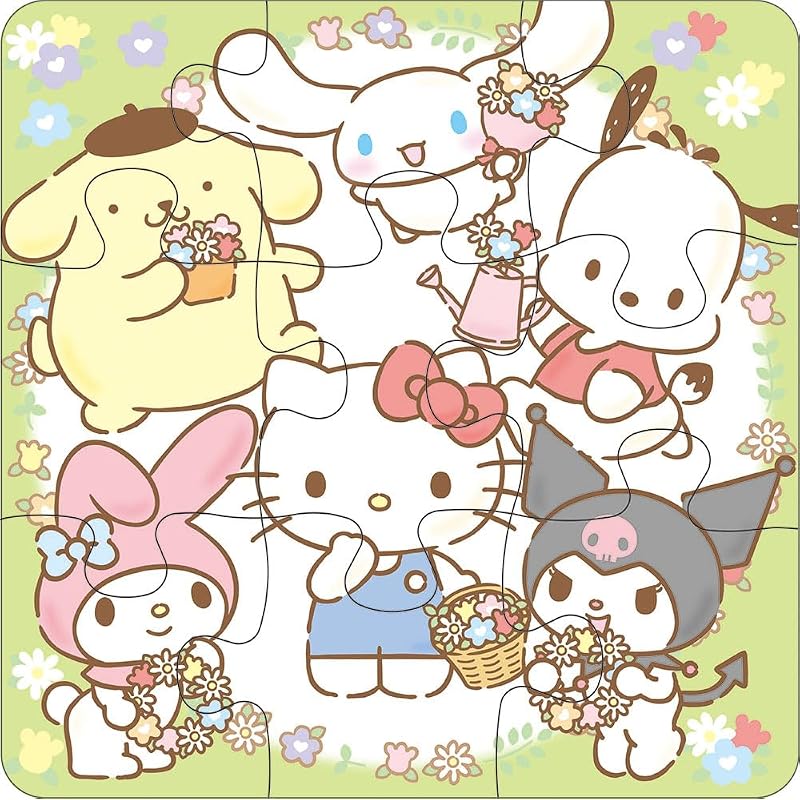 [Made In Japan] Beverly Educational Puzzle Sanrio Characters First Puzzle 5 Puzzles [5 Steps To Growth] S5-004