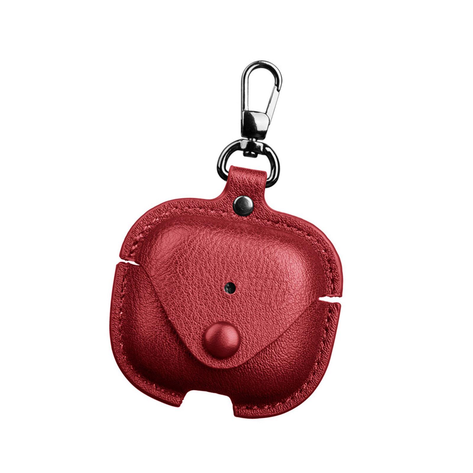 

Waterproof Classical Faux Leather Earphone Cover For Pro3 Model Earphones Case Sweatproof Drop Protections Design красный