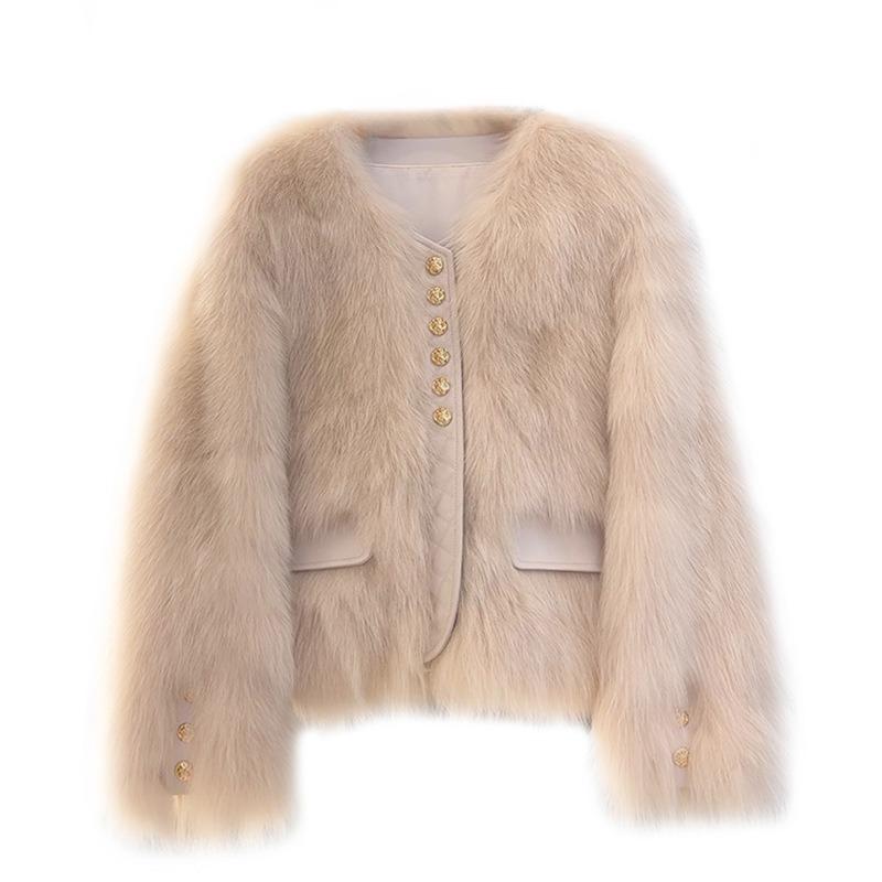 Women S Short Small Fragrance Style Autumn Winter Polyester Outerwear