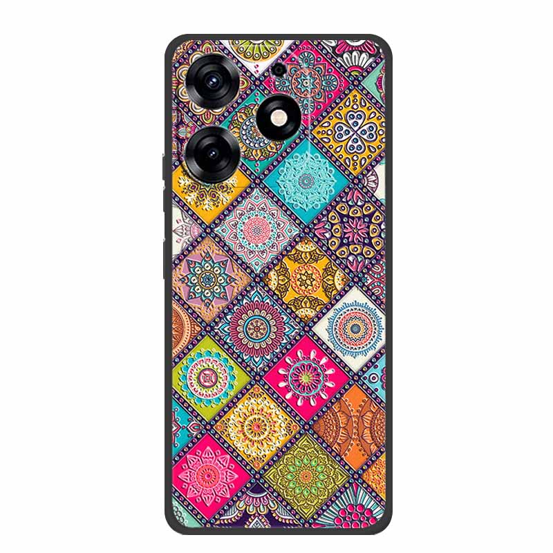 3D Emboss Case For Realme C61 Phone Case Relief Flowers Shockproof Silicone Soft Coque For Realme C61 Back Cover Case RealmeC61