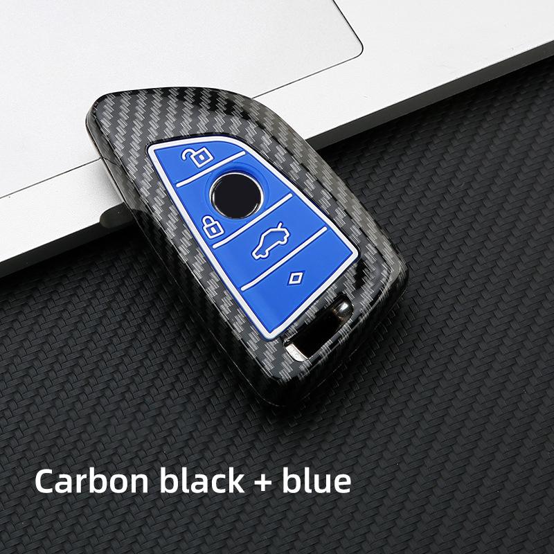 Abs Carbon Fiber Car Key Case Cover For Bmw 1 2 3 4 5 6 7 Series X1 X3 X4 X5 X6 X7 F10 F20 F30 G20 G30 G01 F15 F16 G02 G05 F34