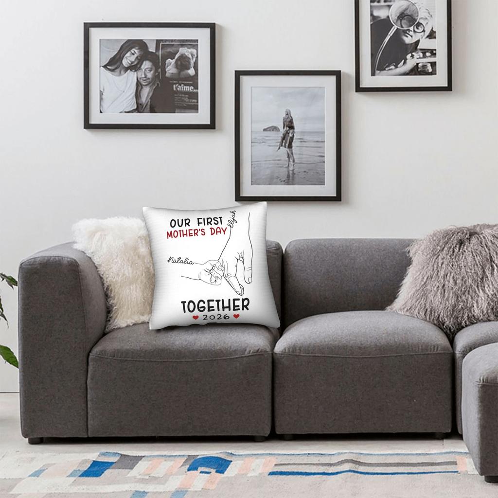 Pillow Cover Our First Mothers Day Together Fashion Pillow Case For Chair Sofa Home Decor Pillowcases