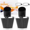QAZAKY 2pcs 38mm 39mm 40mm 1.5" Air Filter with 45 Degree Angle 50cc