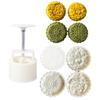 Plastic Mooncake Stamp Cute Flower Shape Mooncake Mold Festival DIY Hand Press Mooncake Cutters Pastry Decorating Gadget