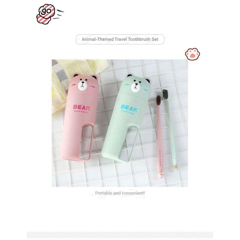 Chimi Chimi - Animal Travel Toothbrush Set
