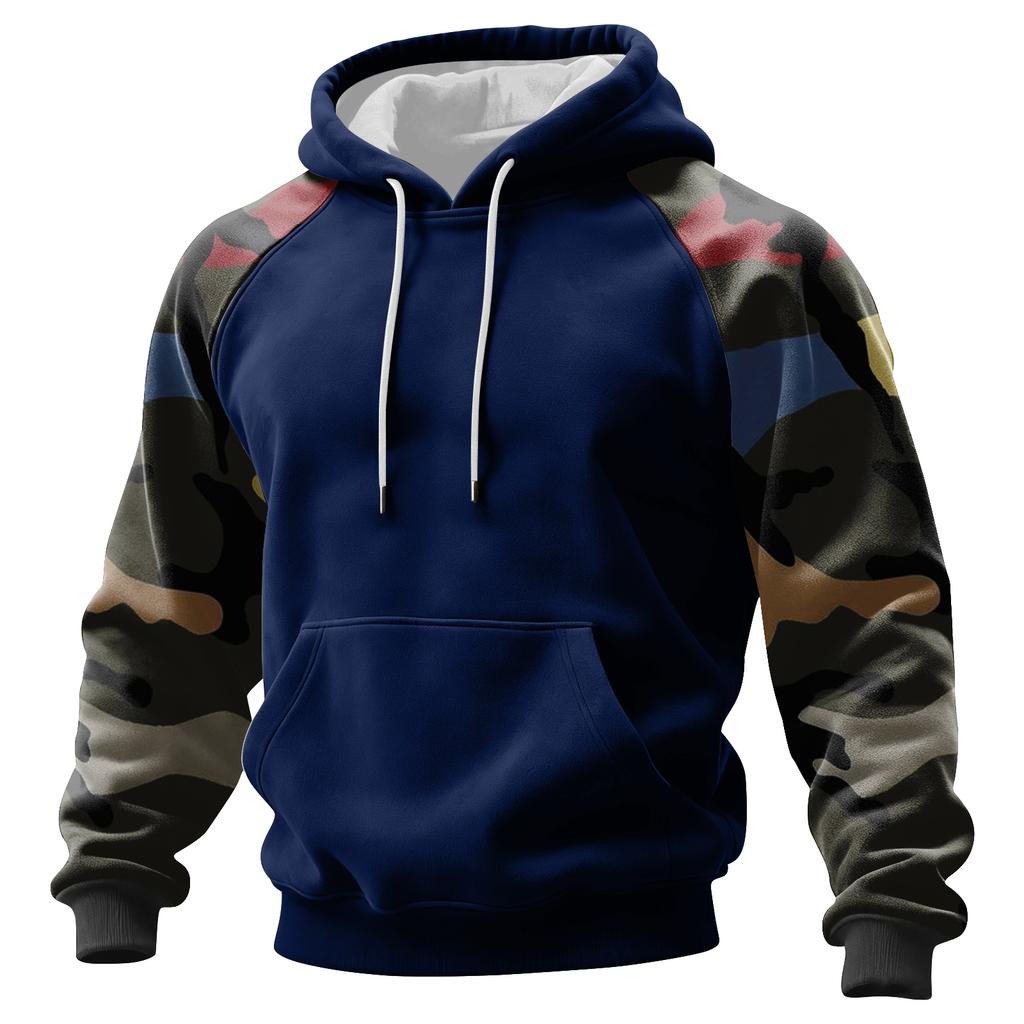 Men's Camouflage Sweatshirt Hoodie Men's Sports Large Size Casual Sweatshirt