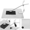 Flat Paper Towel Holder Stainless Steel Business Name Card Clip Decoration Office Supplies