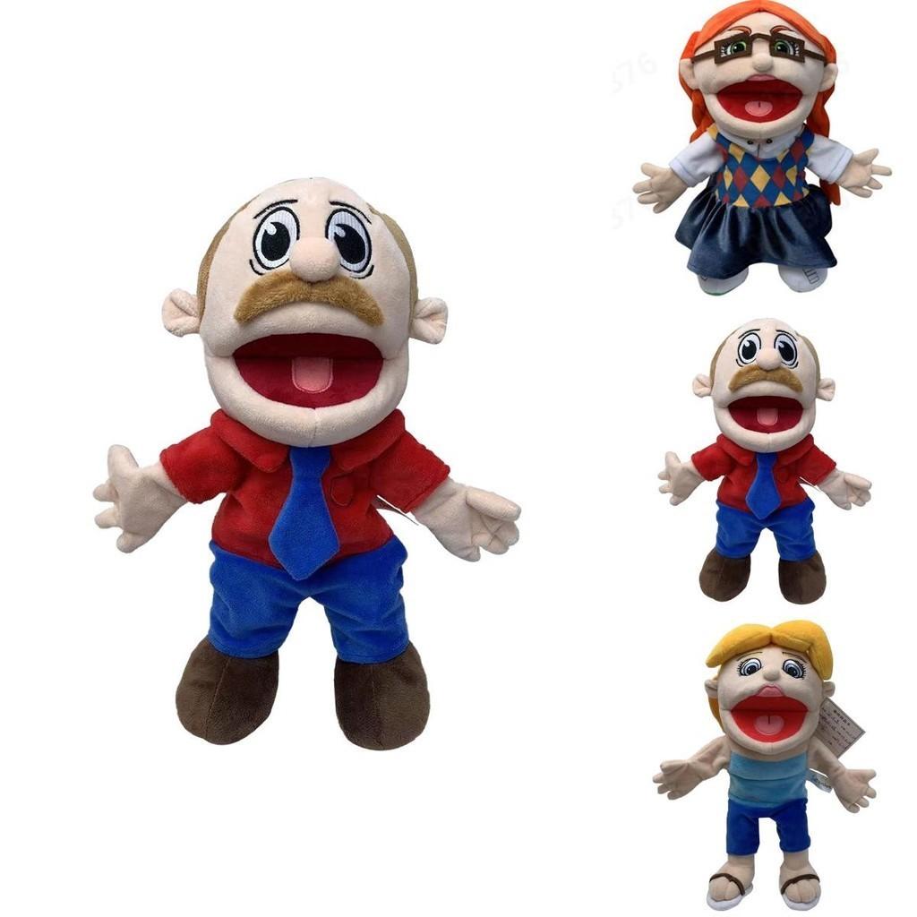 Funny Cartoon Open Mouth Boy Hand Puppet Plush Toy For Parent-child Interaction And Early Education Gift Characters)