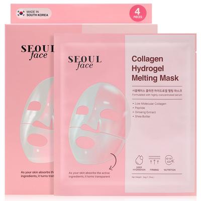 Seoul Face Maschera Idrogel Collagene 4 confezioni 1 pezzo