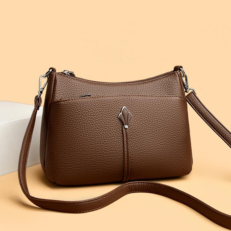 Nischen-Textur Umhängetasche für die Achselhöhle, Schlicht und Vielseitig, Mehrere Fächer Mama Tasche, Pendler Einzel Schulter Kleine Quadratische Tasche
