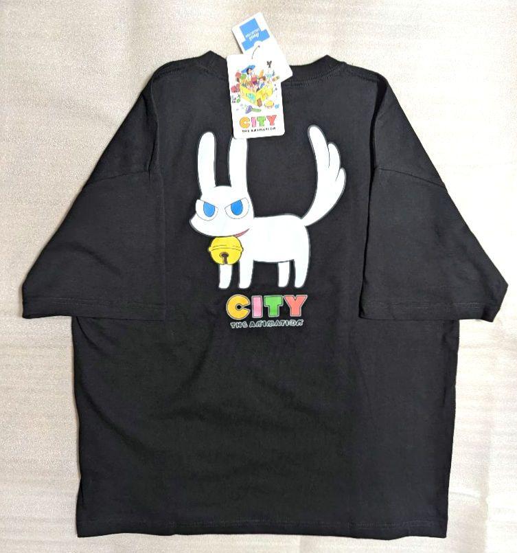

[USED] CITY THE ANIMATION Mokumeseisou Trio T-shirt, size L