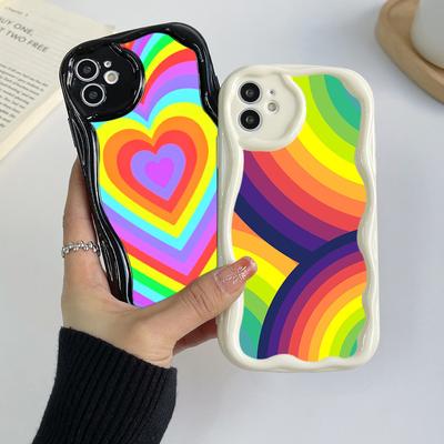 Ae93 Rainbow Art Design Protective Phone Cases for Xiaomi Poco X5 F6 Redmi Note 13 12 11 Pro 13C 12C A3 Huawei Honor 90 Wave TPU Back Cover