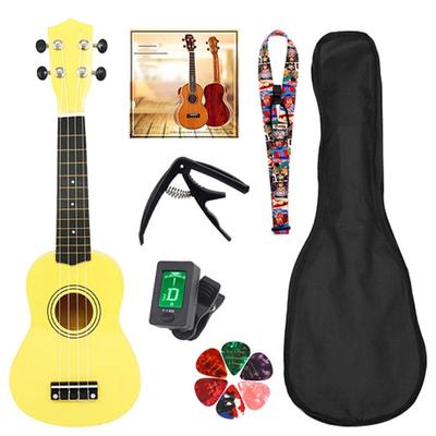21 Inch Concert Ukulele Hawaiian Guitar Four String Guitar Wood Ukulele Kid Birthday Gifts Small Guitar Educational Toy
