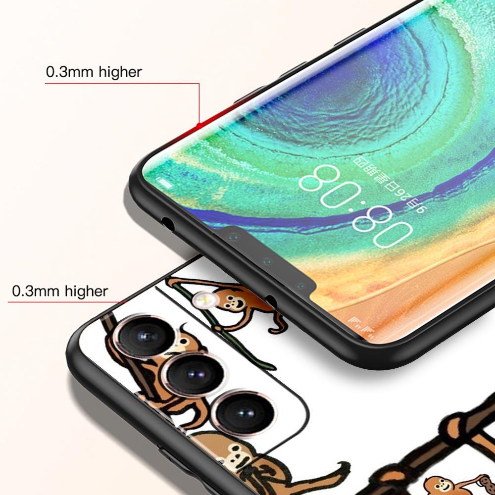 Affe Und Banane Handyhülle Cover für Samsung Galaxy S26 S25 S24 S23 S22 S20 S21 FE Ultra S25 Edge Plus 5G Weiche TPU Hülle Capas