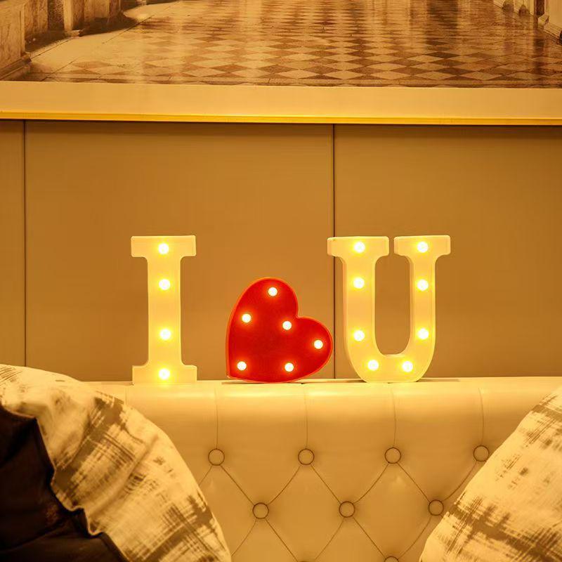 "Romantic LED Letter Lights: Perfect for Proposals, Birthday Decorations, and Event Styling"