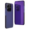 For Xiaomi Redmi Note 14 4G (164.84mm) Etui Visningsvindu Støtte Lær Flip Telefondeksel