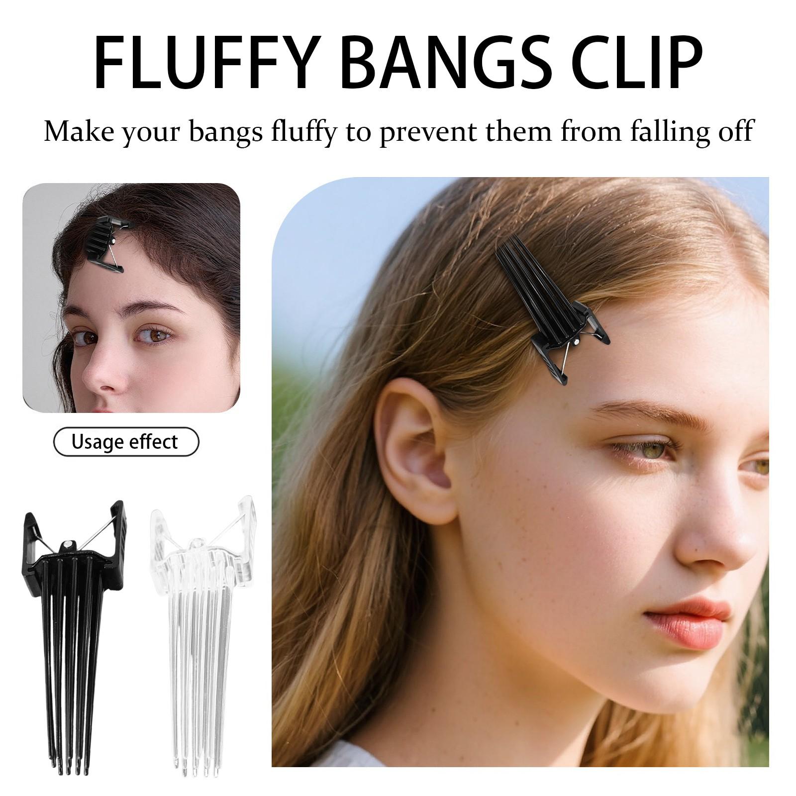 

Hairstylist Men s Bangs Root Clip Natural Seamless Flat Hair Tools One Size білий