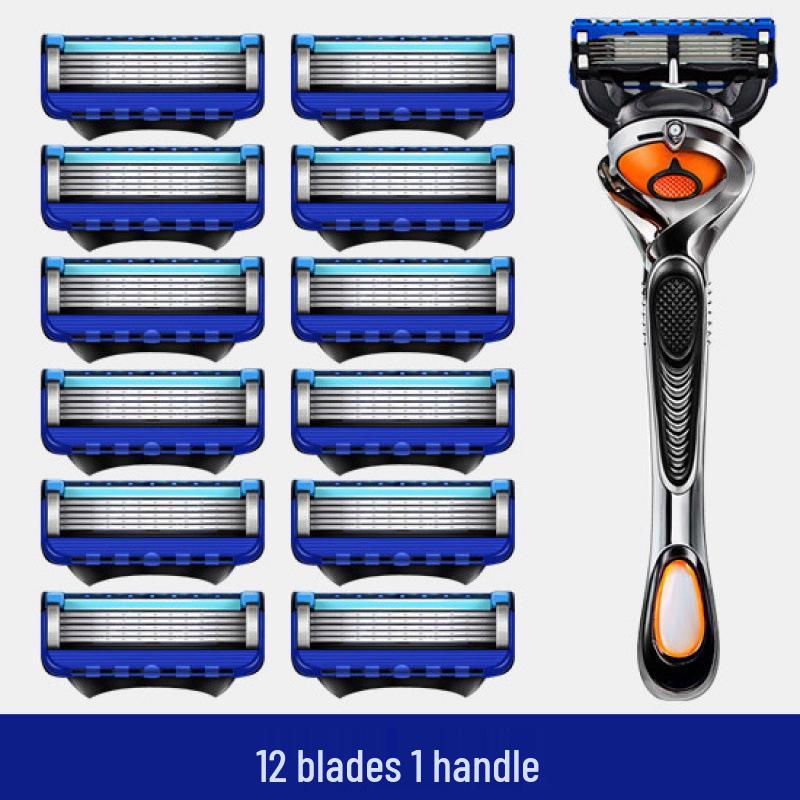 Importierter manueller 5-Klingen-Rasierer für Herren mit universellem Gillette-Kopf