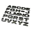 25mm 30mm DIY 26 Letters 10 Numbers Alphabet Metal Emblem for All Cars Game Over Trunk Fender Nameplate Logo Sticker