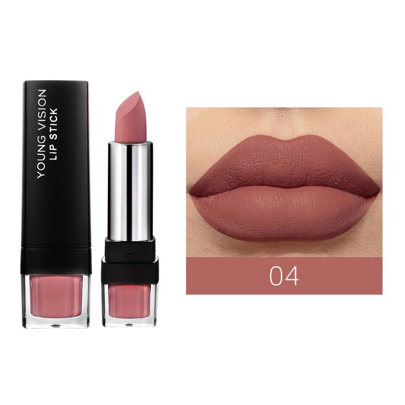 Matt Matt 12-farbiger Einzellippenstift Samtlippenstift, der nicht leicht an der Tasse klebt