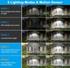 Luce Solare per Capanno Interno Esterno Lavoro Giorno e Notte Luce a Sospensione con 5 Modalità di Illuminazione e 2 Timer, con Telecomando per Capanno Gazebo Garage