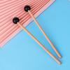 2pcs Maple Handle Plastic Ball Drumstick Marimba Mallet Percussion Musical Instrument Accessories For Beginners Training