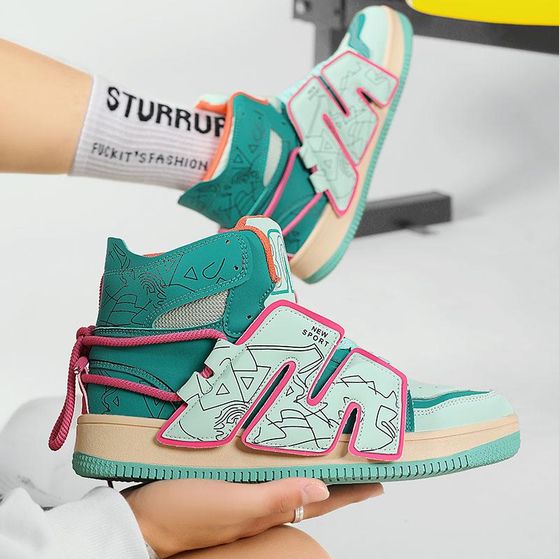 New all-match student non-slip shoes male youth sports and leisure in the help personality fashion shoes European station