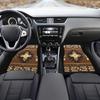 Boho-Chic 4pcs Car Floor Mats Set - Fit for Sedans, SUVs & Vans | Durable Polyester Front & Rear Protection, Car Supplies