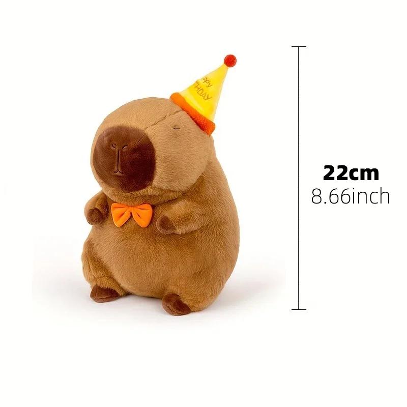 45cm Huge Capybara Plush Toy Simulation Capibara Cute Doll Stuffed Animals Plushie Soft Pillow Christmas Gift Home Decor