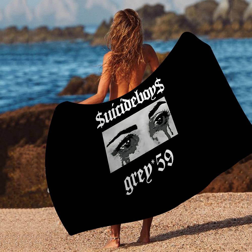 Hip Hop S-Suicideboys G59 Microfiber Printed Beach Towel Mountain Climbing Yoga Beach Swimming Running Absorbent Soft Towel