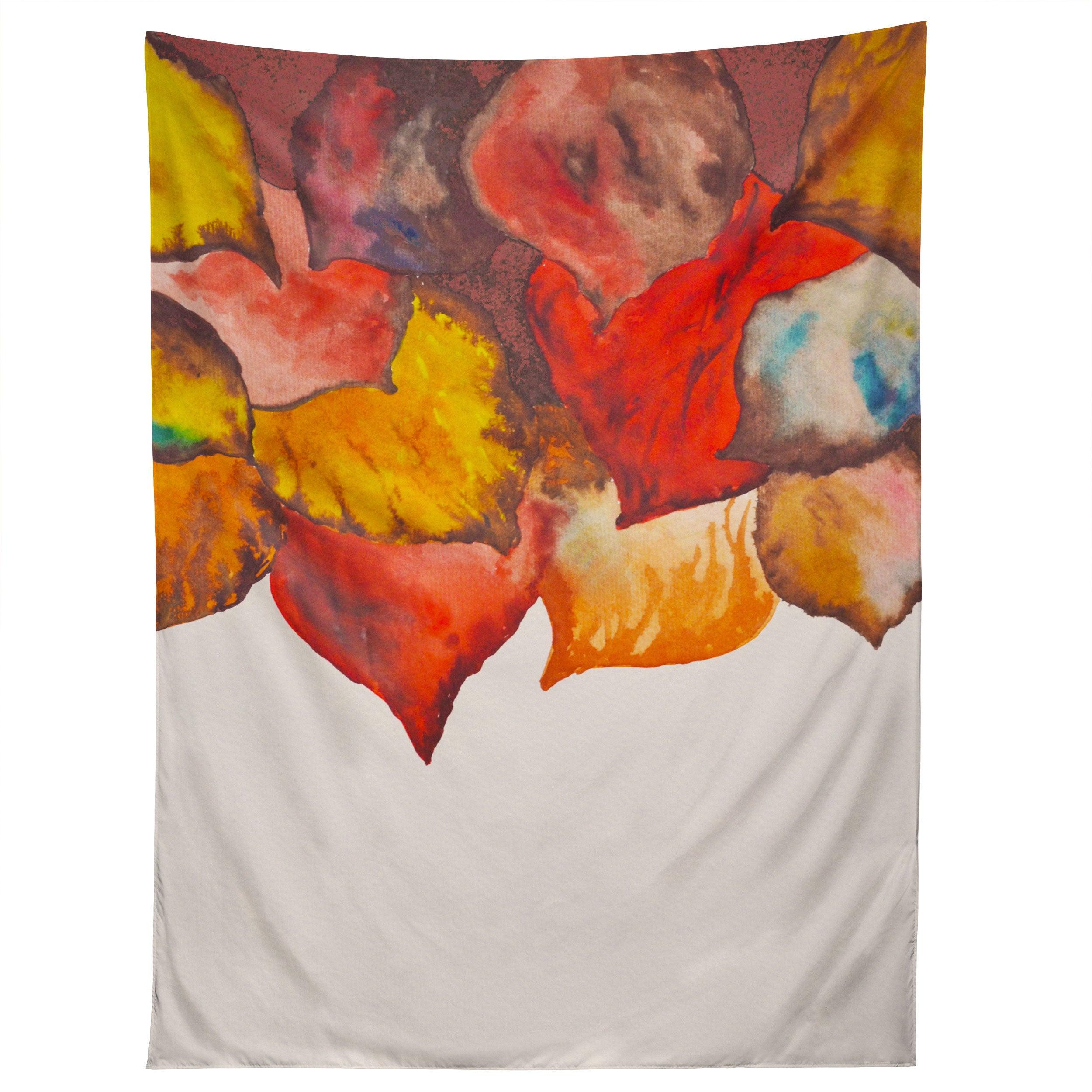 AUTUMN ABSTRACT WATERCOLOR 02 tapestry 75x100