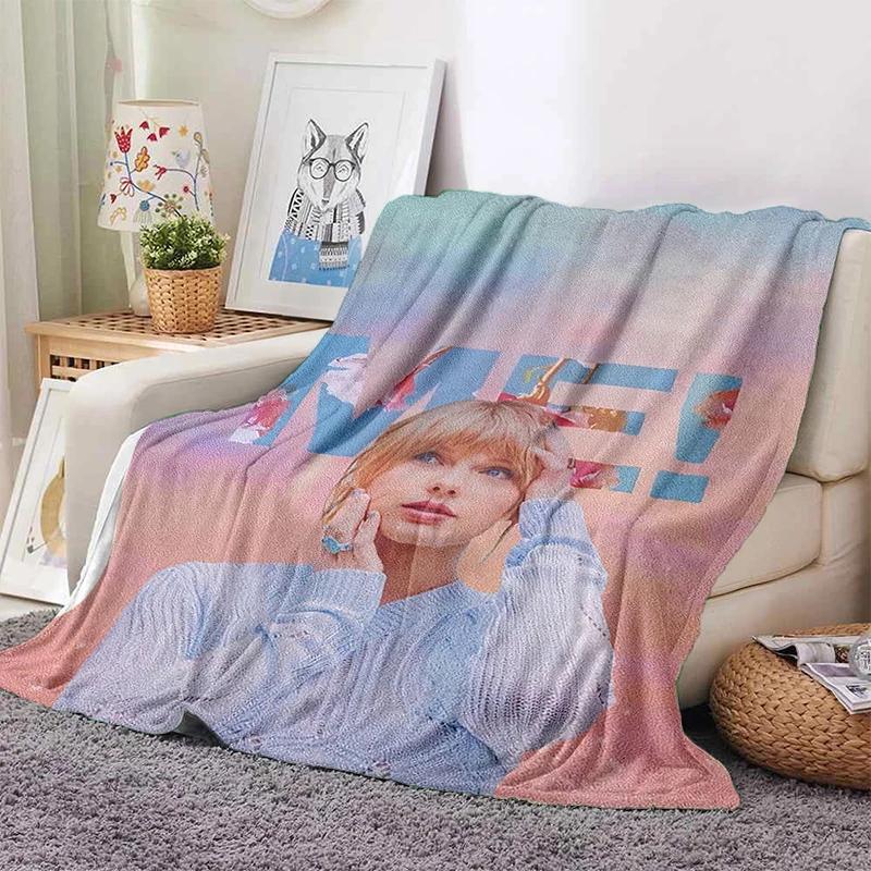 3D S-Swift Fashion Blanket,Soft Throw Blanket for Home Bedroom Bed Sofa Picnic Travel Cover Blanket Kids Gift